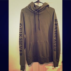 Quicksilver olive green hoodie